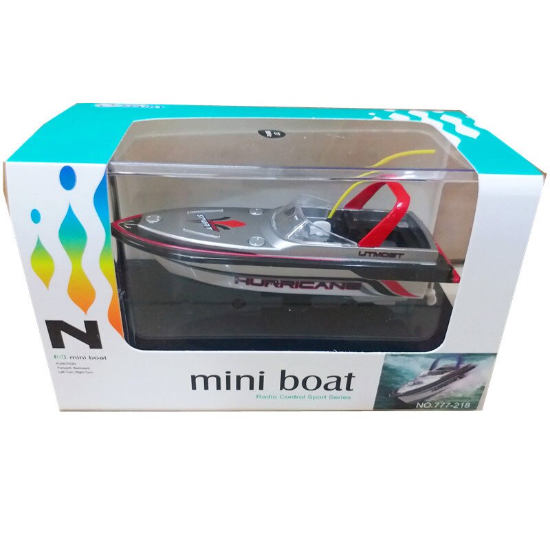 Mini Radio-Controlled Speedboat RC Ship Electric Remote Control Submarines Kid's Scientific Experiment Technology Funny Toy: Speedboat A