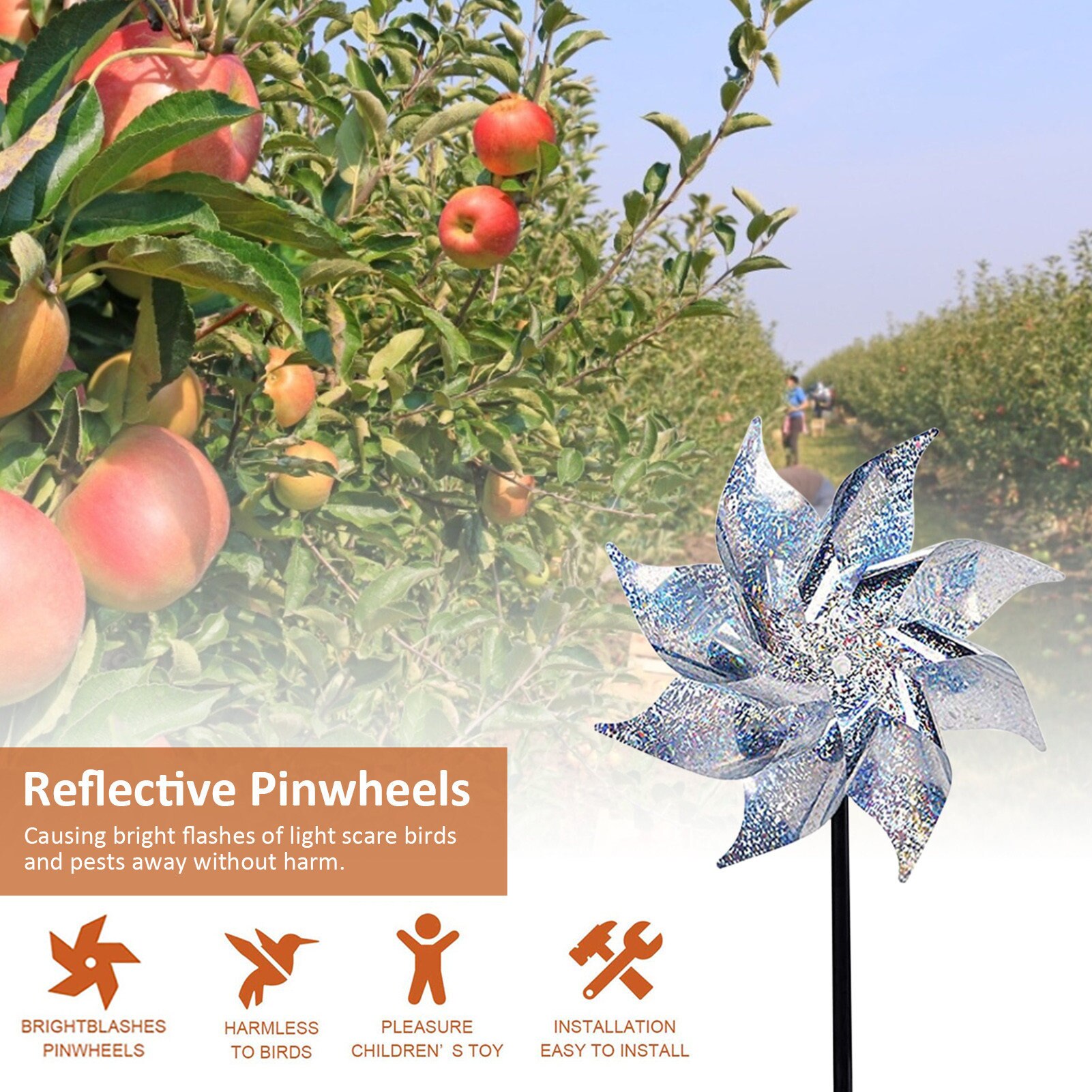 Balcony Bird Driving Windmill Vegetable Garden Orchard Bird Scaring Windmill Courtyard Garden Decoration