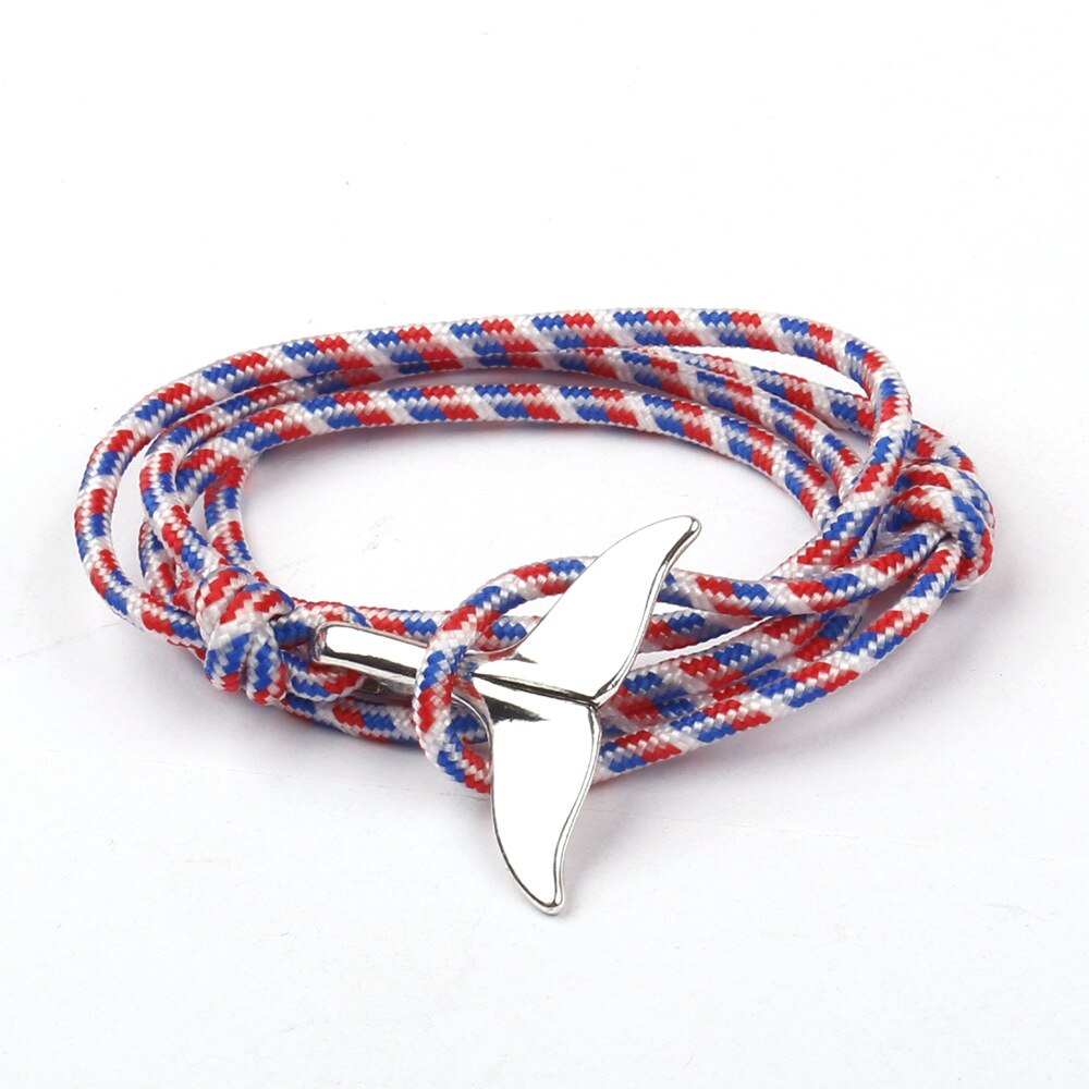 Nylon Bracelets For Men Women Couple Wrap Braided Wristband Male Bracelet Rope Hook Anchor Bangle Handmade pulseras: SW-11