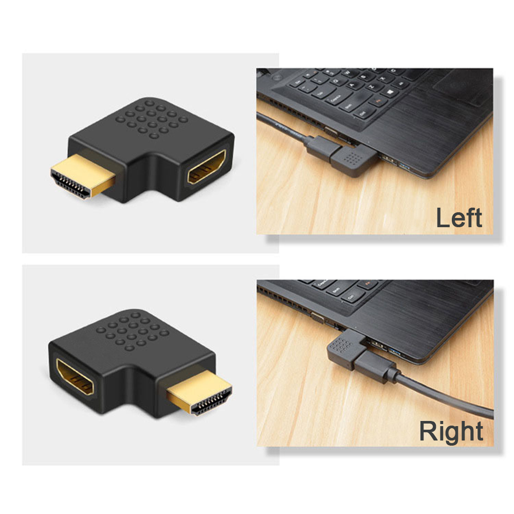 4K HD-connector Mini / Micro HDMI-compatibele extender HDMI-compatibele adapter 90 270 graden haakse man-vrouw converter