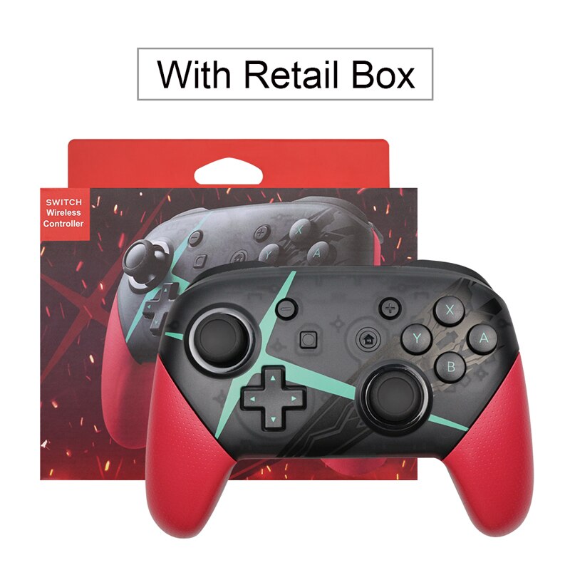 Interruptor sem fio bluetooth pro controlador gamepad para nintendo switch para ns console joystick controle sem fio: XC-with box