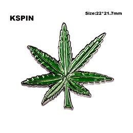 Green Leaf Lapel Pin Badge Pin XY0093: Default Title