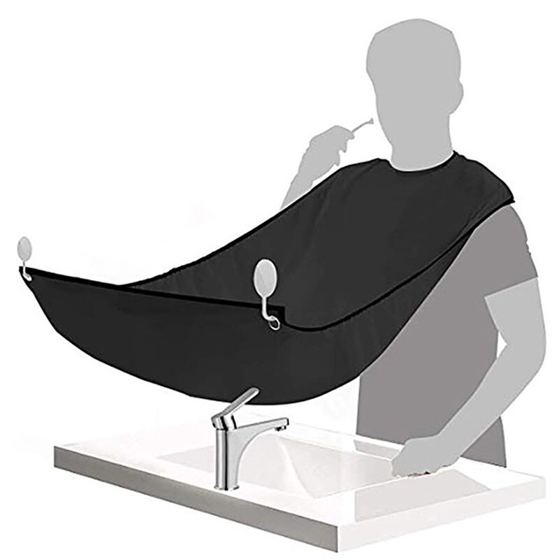 Delantal para afeitarse y cuidar el cabello para hombre, capa para adulto, soporte para afeitadora, organizador de baño, para hombre, NIN668