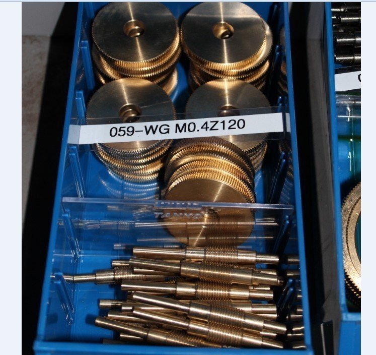 059 0.4 modulorm snekkegear 120 tænder 0.4m 120t 12mm hullers diameter gear 1:120 messing decelerere turbine snekkegear