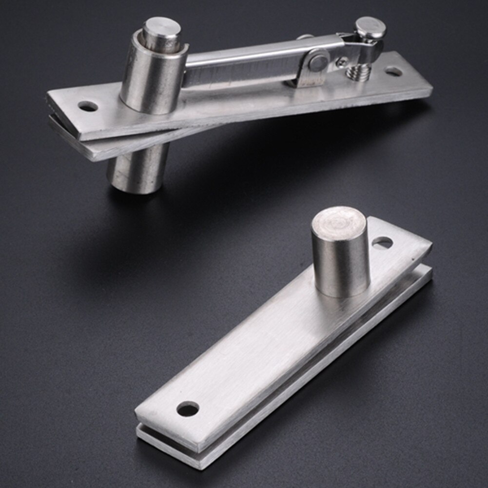 1 ensemble charnière de porte pivotante en acier inoxydable, 360 degrés, charnière de Pivot robuste pour portes en bois, amélioration de l&#39;habitat