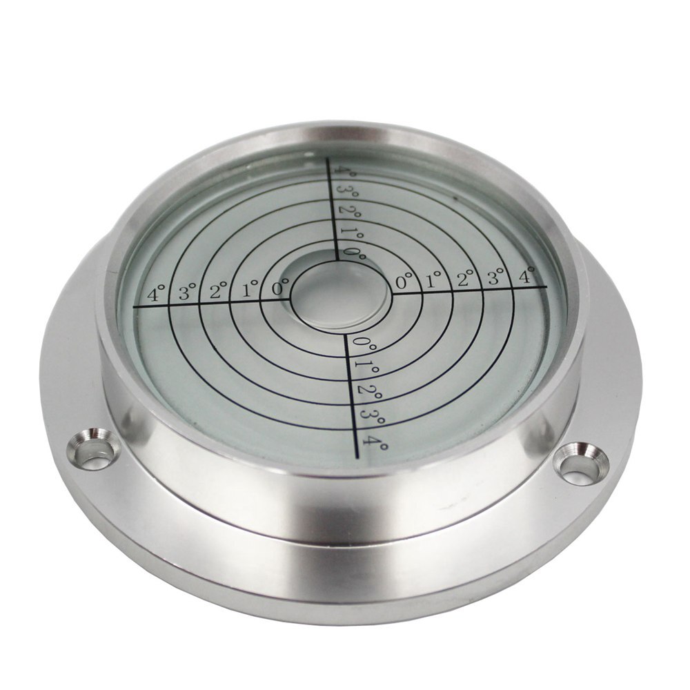 QASE 90*71*20mm Metal Round Spirit Level Bubble Level Measuring Instrument for excavator crane