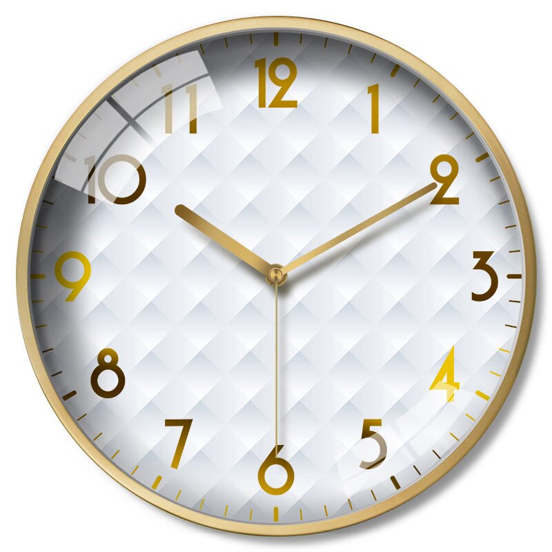 Gold Metal Luxury Wall Clock Living Room Modern Large Wall Watches Home Decor Bedroom Silent Duvar Saatleri FZ136