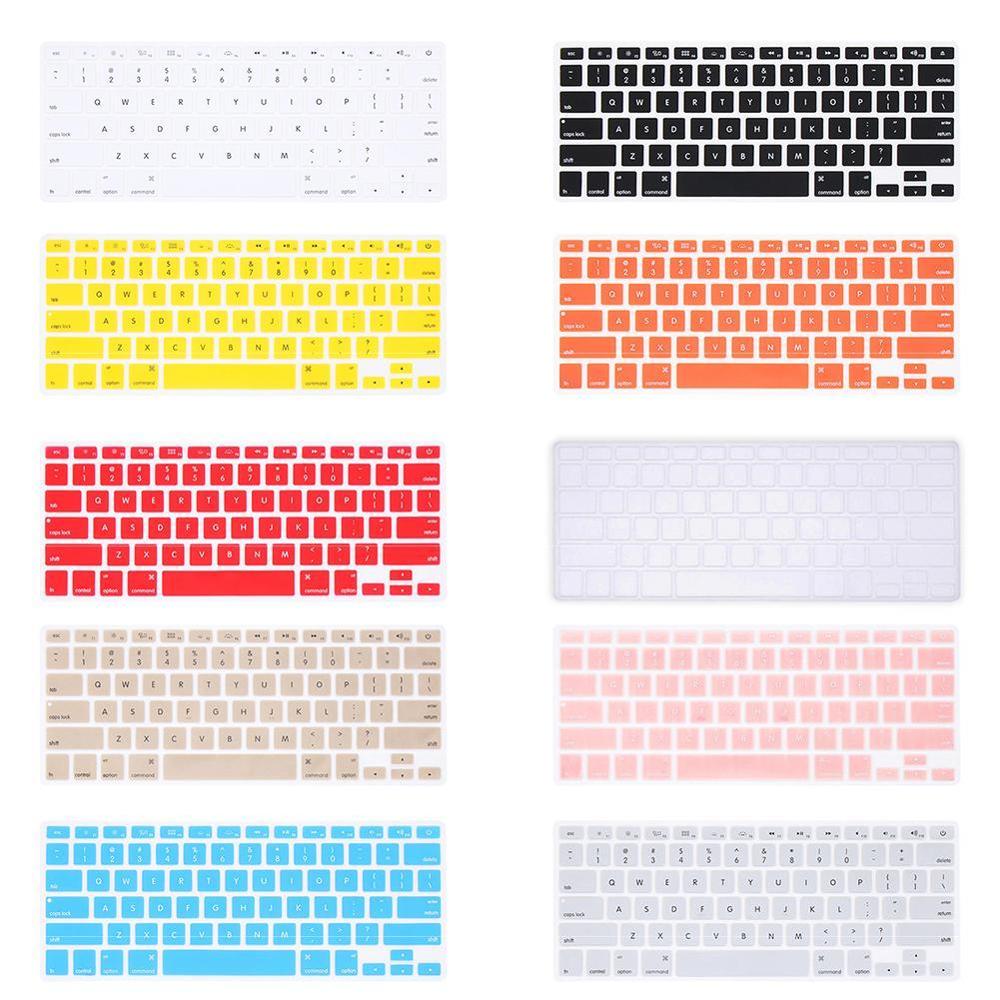 10 farben Weichen Silikon Tastatur Abdeckung Aufkleber Film Für Apple Macbook Pro Air 13 "15" 17 " oder älter) computer Zubehör