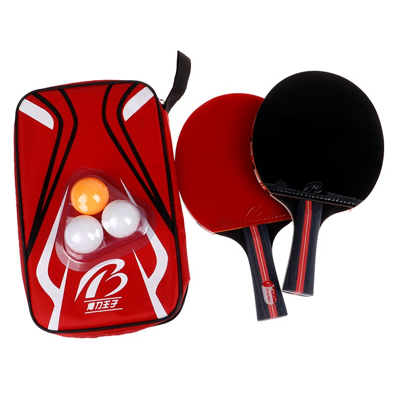 2 pz/lotto Racchetta Da ping Pong Racchetta Doppio Viso Brufoli Maniglia ping Pong pagaia