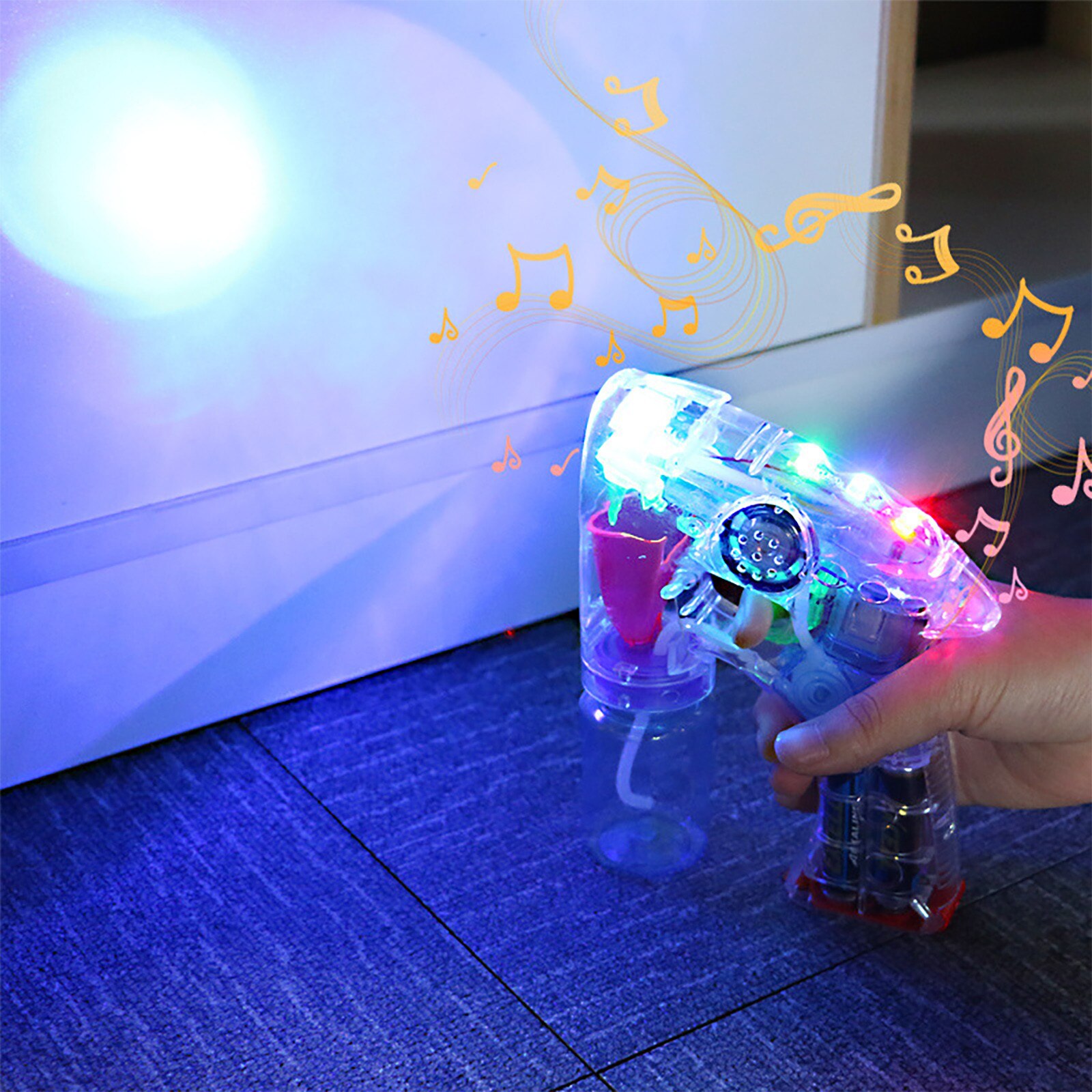 Led Bubble Maker En Bubble Vloeistof (70Ml) voor Bubble Machine Blaster Party Gunsten Zeep Bubbels Kids Speelgoed Outdoor Speelgoed Bubble Gun