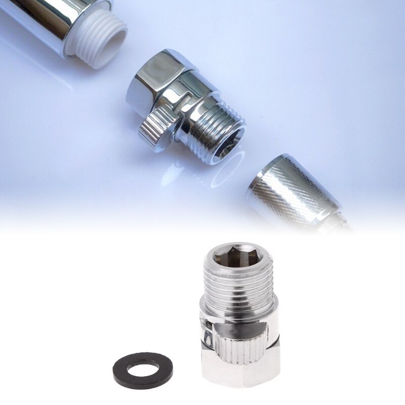 Full Brass G1/2" Flow Quick Control Shut-OFF Valve For Shower Head Hand Water Saver