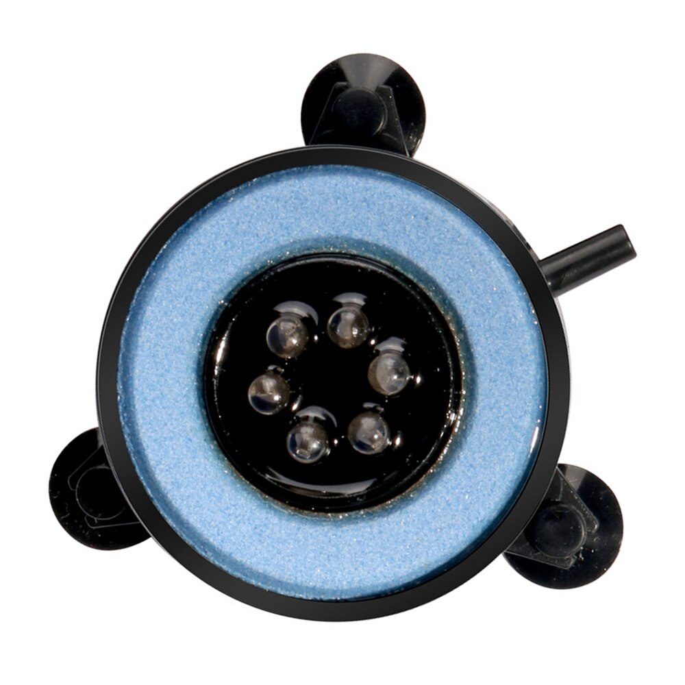 LED Aquarium Fish Tank Light Air Bubble Lights Submersible Underwater Lamps Colorful Waterproof Light Round Disc Light with US