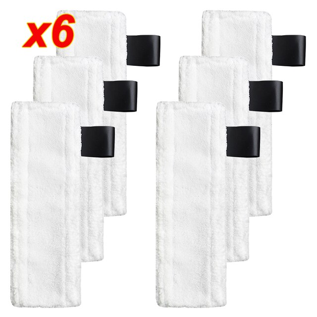 Mop parowy szmaty dla Karcher Easyfix SC2 SC3 SC4 SC5 wymiana mikrofibry podkładka do czyszczenia pokrywa odkurzacz parowy akcesoria: SMT567-6PCS
