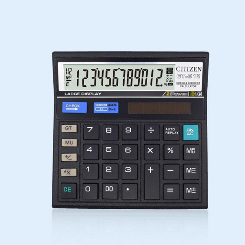 Calculator ct-512 economy solar calculator supplies desktop calculator for office home and school work