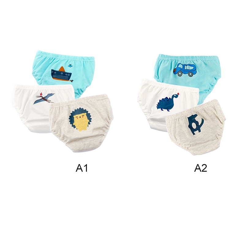 3 Stks/set Leuke Katoenen Baby Ondergoed Slips Onderbroek Voor Kids Zachte Slipje Voor Jongens Meisjes Ademend Zuigeling Onderbroek Sets