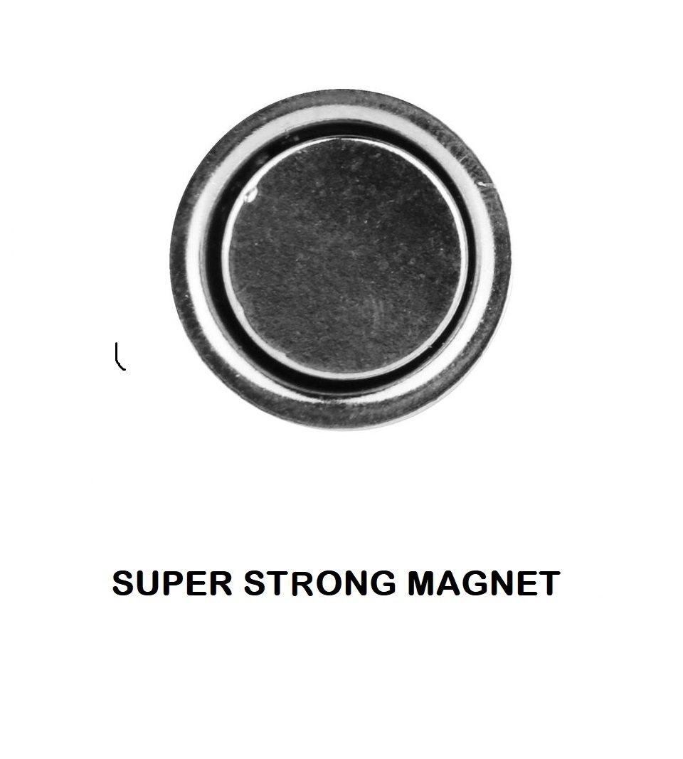 1 st magnetiska silverpennhållare i rostfritt stål magnetklämmor som används för magnetiska whiteboardtillbehör, magnetiska tillbehör