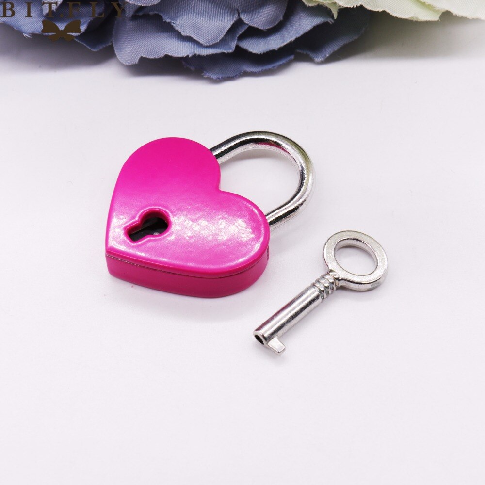 Mini serrure en forme de cœur avec clé, accessoires de jeu de mariage, joli pour les invités, magnifique verrou à souhaits, fournitures de bricolage