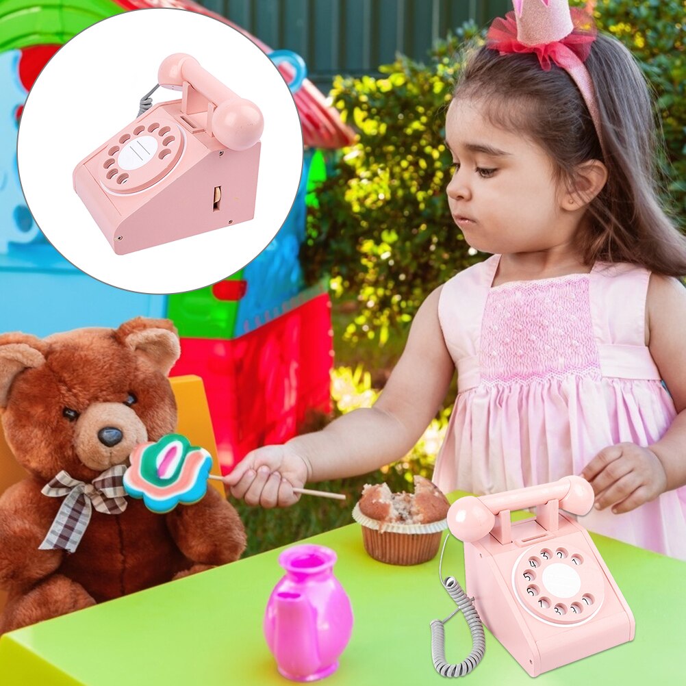 Holztelefon-spielzeug für #39 , spielhaus-partyartikel, interaktion