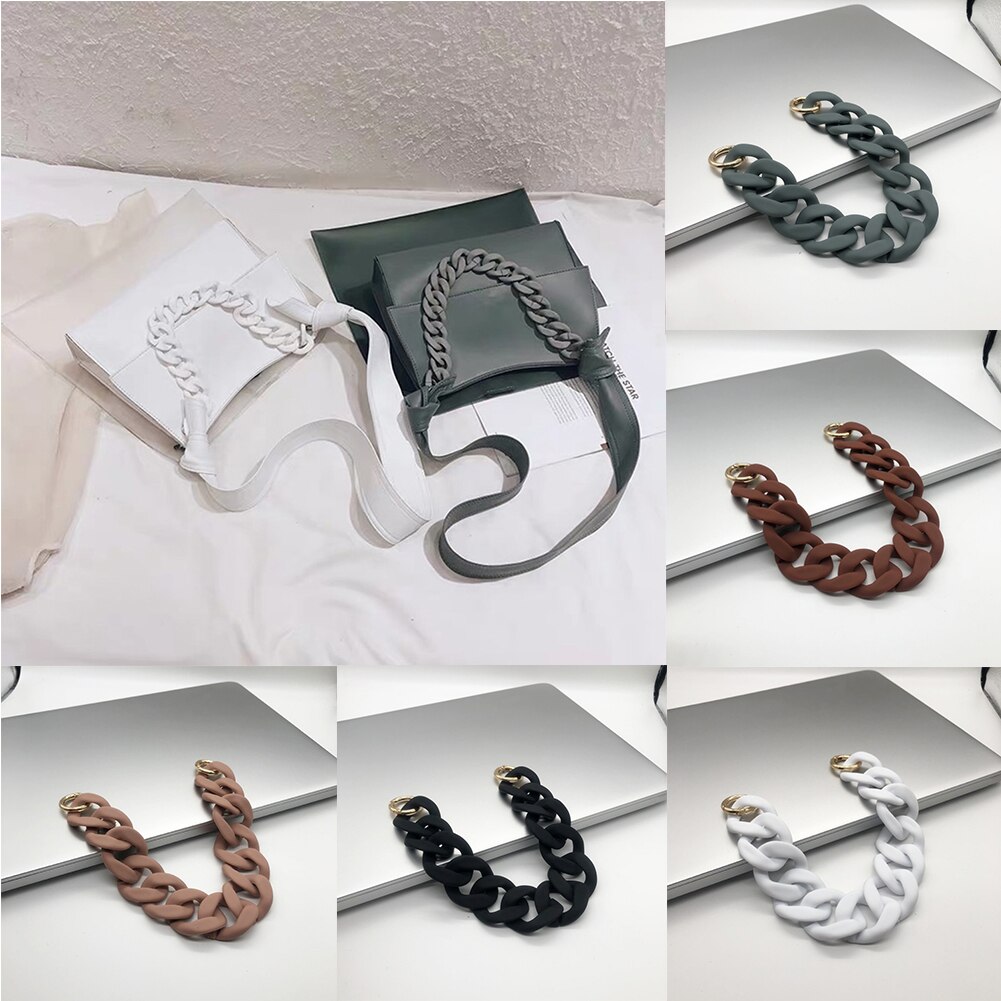 Bag Acrylic Resin Chain 1 PC Handbag Chain Detachable Bag Accessory 30cm/41cm Bag Strap Replacement Shoulder Strap