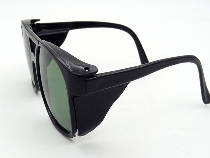 2PCS protective goggles green Flat light Anti-splashing goggles Labor protection work glasses