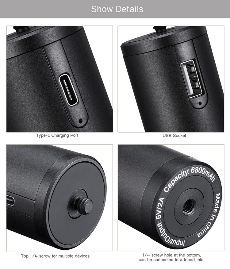 Ulanzi BG -3/BG-2 is suitable for the SLR micro single mobile outdoor sports cameras mobile charging treasure of the handle