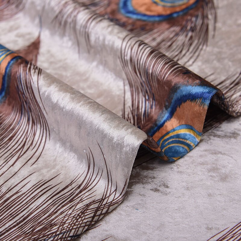 Hoogwaardige ijs fluwelen stof Europese stijl gedrukt sofa doek stof dikke fluwelen doek handgemaakte diy stof
