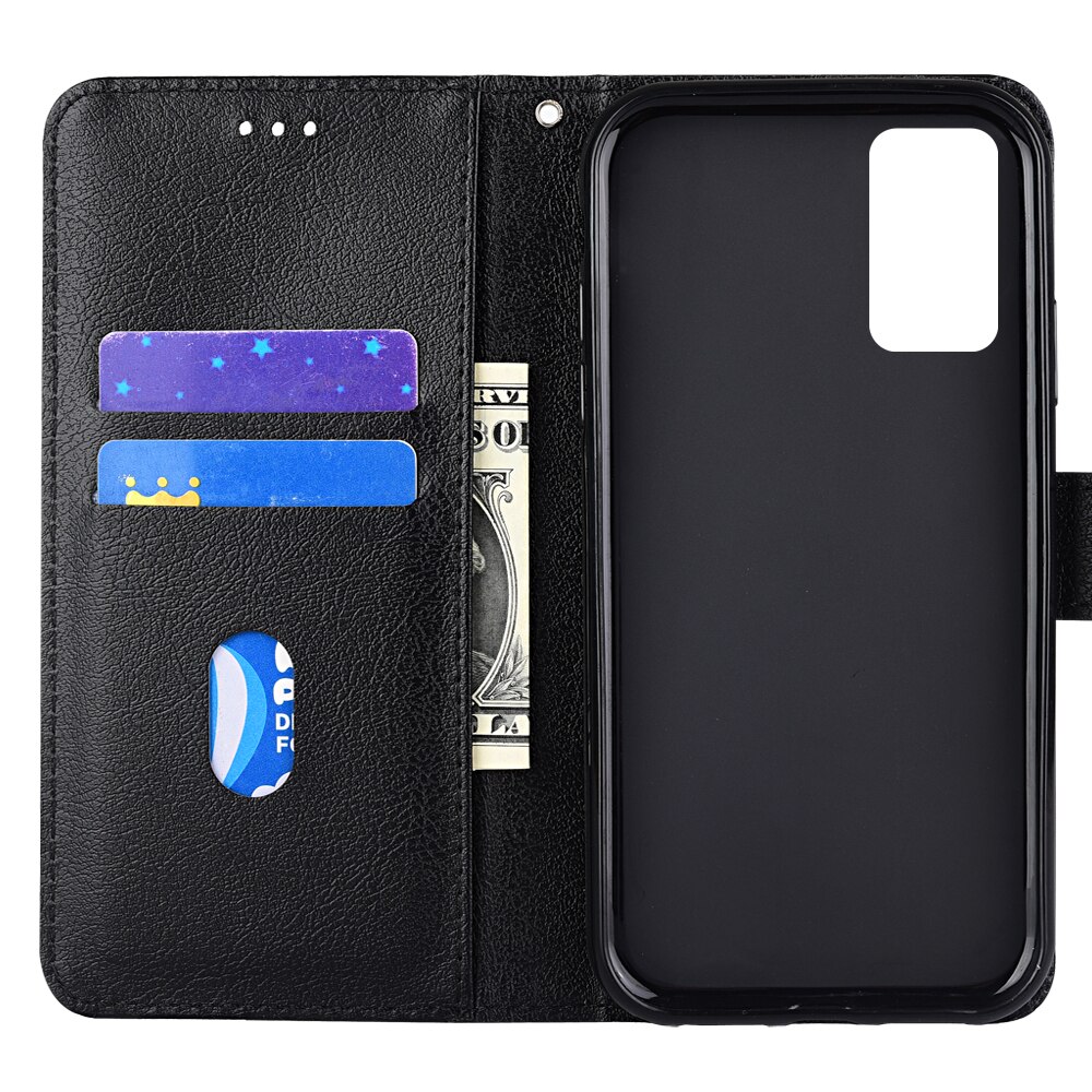 Flip Wallet Pu Leather Case Voor Samsung Galaxy Note 20 N980 N980F 6.7 &#39;&#39;Funda Stand Zakelijke Telefoon Holster Streep bescherm Cover