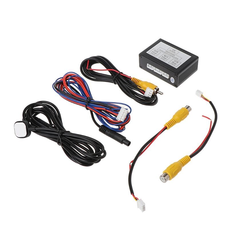 Cámara de marcha atrás para coche, sistema de zona ciega de vista derecha, conmutación inteligente, Vista frontal y trasera, caja de Control bidireccional