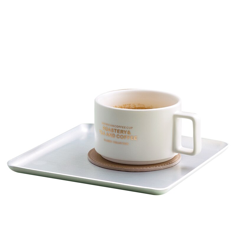 Rectangle Breakfast Dishes and Plates Sets Dessert Cupcake Cake Coffee Fruit Tray for Coffee Shop Tableware Home Storage Plates