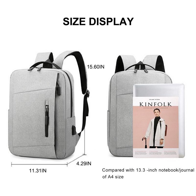 Casual Business Backpack Men Computer Bag Light 15.6 Inch Laptop Backpack Waterproof Oxford Lady Anti-theft Travel Backpack