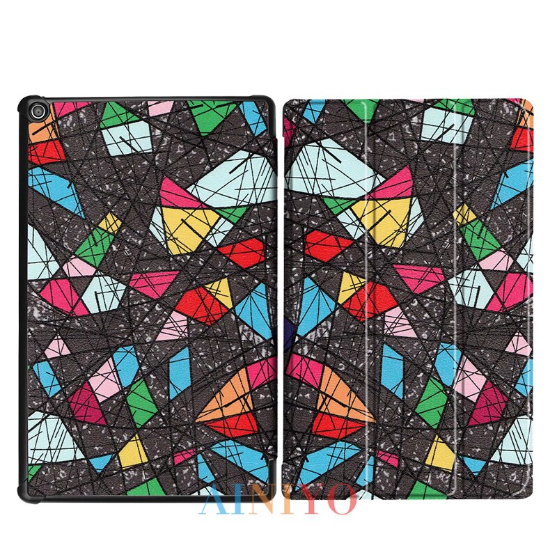 Pokrowiec na Amazon New Fire HD10 2019 pokrowiec na Tablet Funda na ogień HD 10 2017 pokrowiec Slim magnetyczny składany statyw Shell + film długopis stylus: JT-MBZ