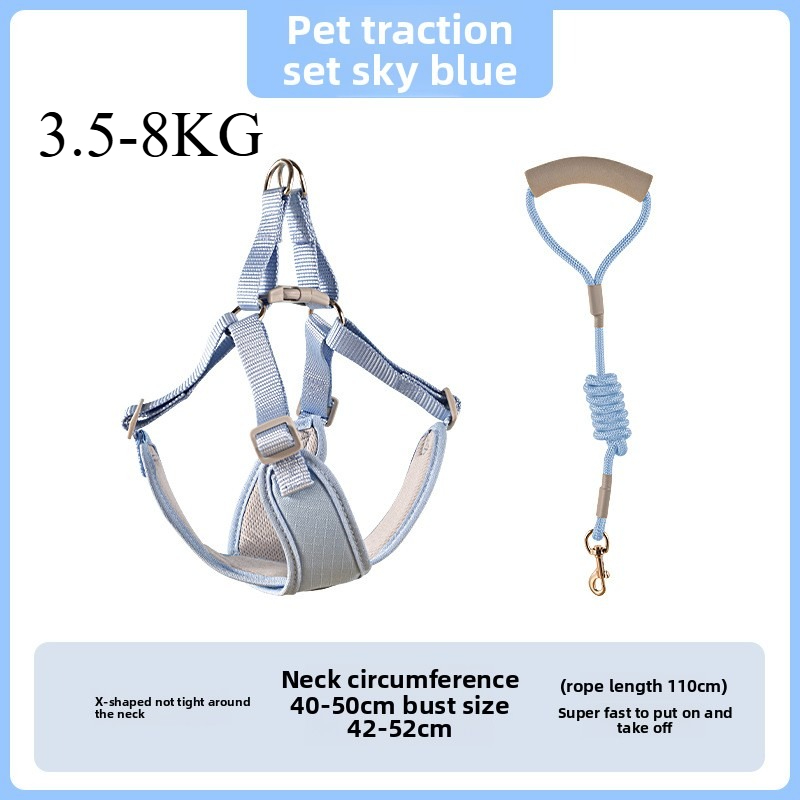 1 Uds. Correa para perro, chaleco, correa para el pecho, collar para perro pequeño, oso de peluche Pompeii, correa para perro mediano, cadena para perro: YELLOW