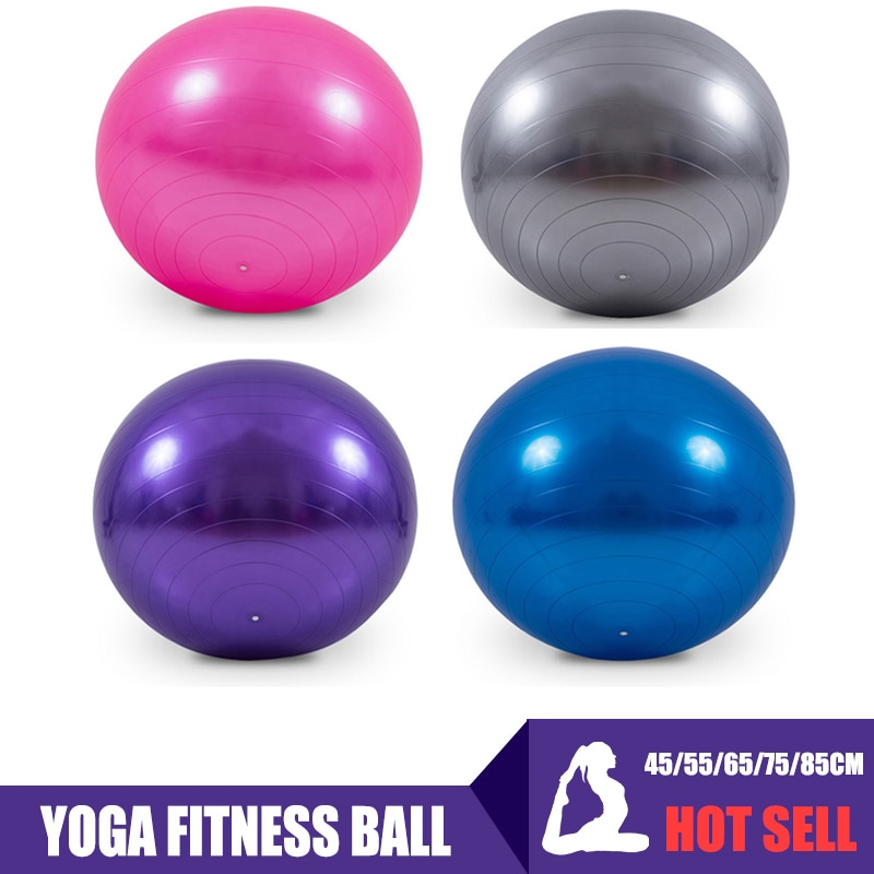 55/65/75/85cm Yoga Balls Gym Pilates Sports Fitness Ball Non-slip Thickening Balance Fit Ball Exercise Training Workout Massage