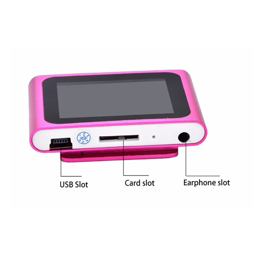 Mp3 Mp4 Music Video Media Player FM Games Movie 1.8" LCD Screen Support TF Card Clip Sport Digital MP4 Player