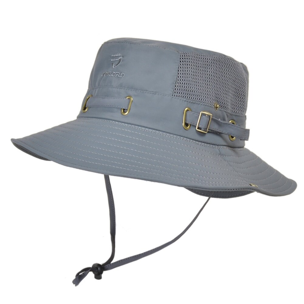 Wide Brim Boonie Hat Outdoor Waterproof UPF 50+ Sun Protection Mesh Safari Sun Hat Travel Fishing Hat Sportswear