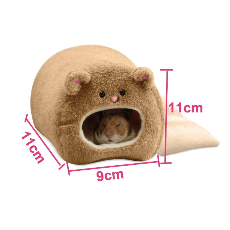 Cama suave y cálida para hámster, hamaca de rata, cerdo, ardilla, jaula de juguete para mascotas, casa colgante, nido + alfombrilla, cama para animales, nido para ratas