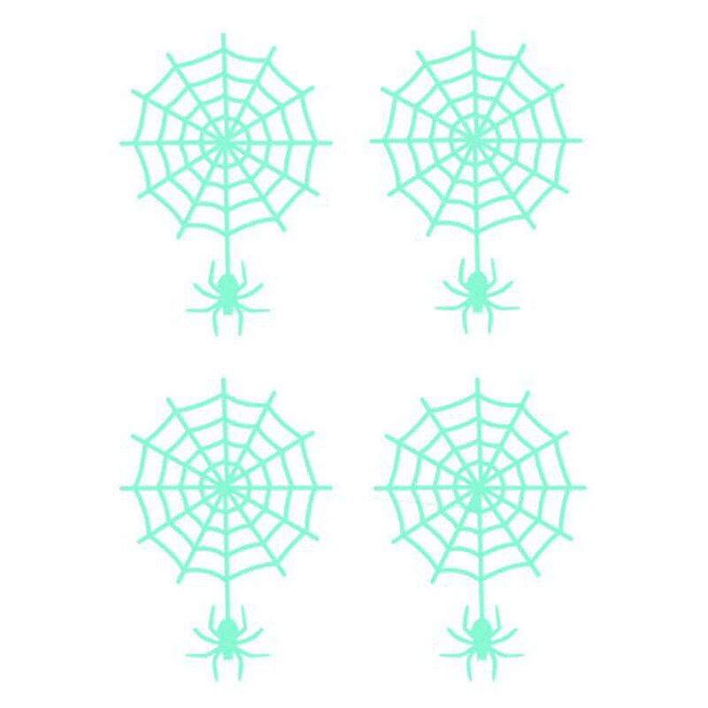 Halloween Luminous Spider Wall Stickers Fun Environmental Protection Decals Home Halloween Decoration Luminous Stickers: Default Title