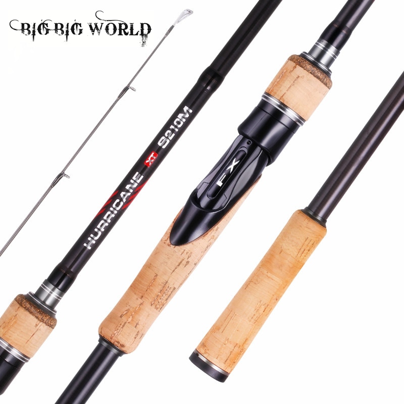 BIGBIGWORLD 1.8m-2.7m Carbon Fishing Rod spinning 3 Section baitcasting Perigee Travel Spinning Casting Lure 5g-40g ML/M/MH