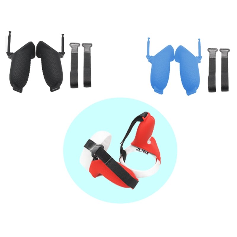 Half Protective Knuckle Strap Silicone Case Handle Grip Strap Grip Cover for Oculus-Quest 2 Touch Controller