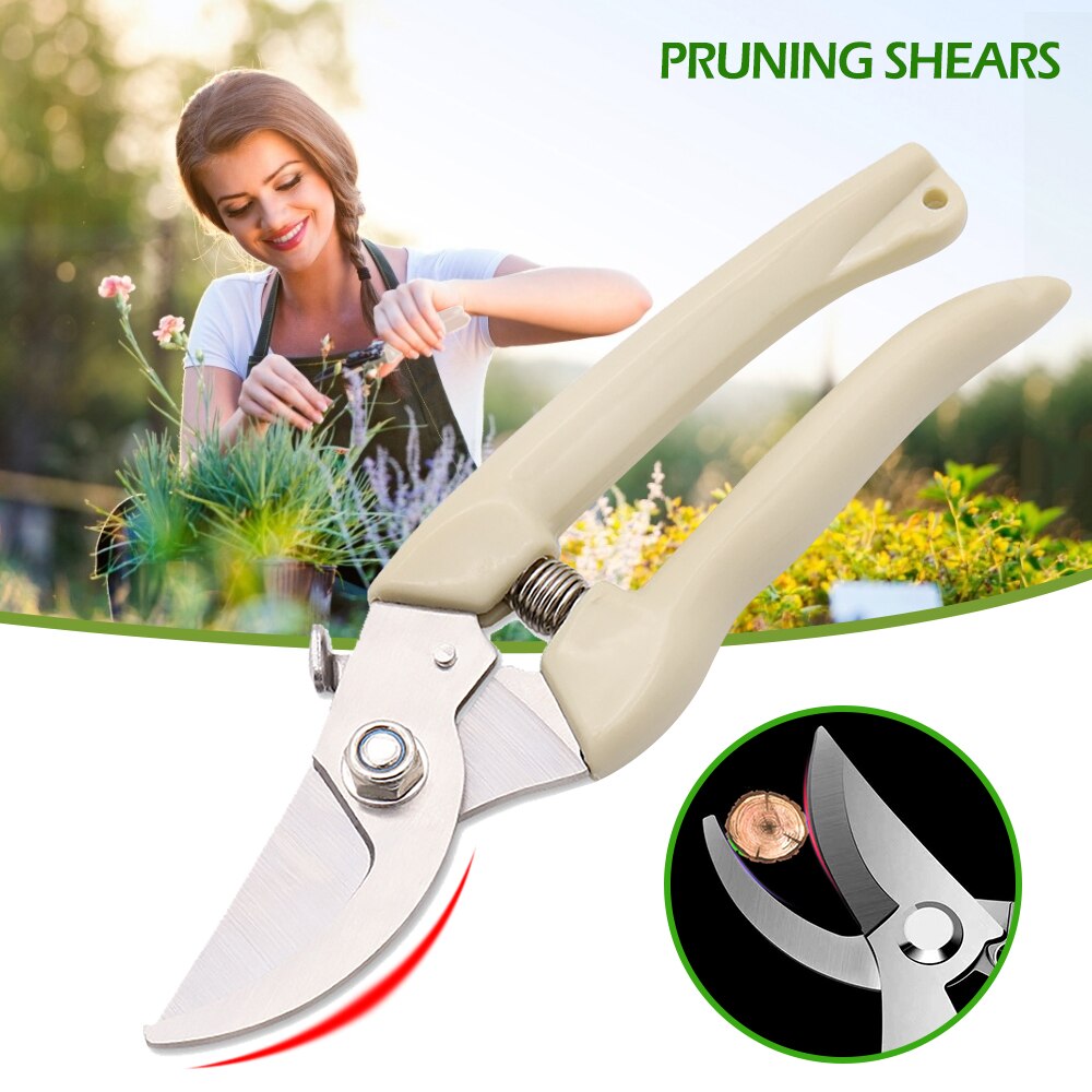 Garden Tools Plant Trim Horticulture Hand Pruner Cut Secateur Shrub Garden Scissor Tool Anvil Branch Shear Orchard Pruning Shear