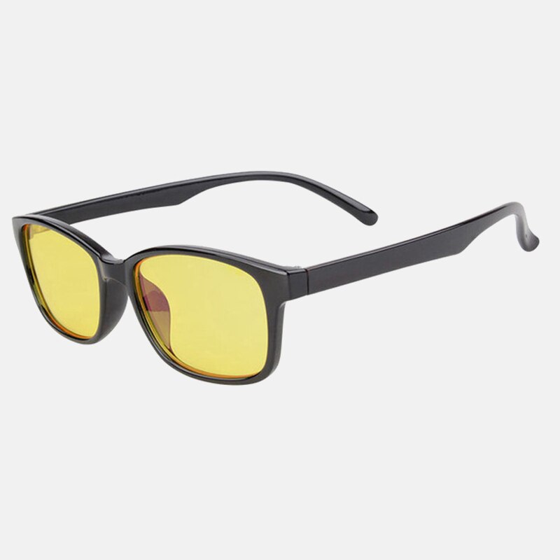 Computer Phone Eyewear Blue Light Blocking Rectangle Glasses Men Women Gaming Protection Radiation Anti Blue Light Glasses: Black yellow