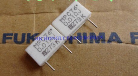 50Pcs MPC76 2W 0.01R 0.05R 0.01 0.05 Ohm J = 5% Cement Weerstand: MPC76 2W 0.01R J