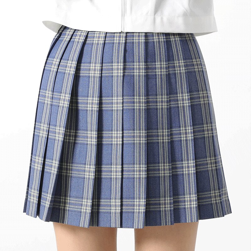 Jupe d'uniforme Cyan Golden JK pour filles, jupe plissée de Style collégien japonais,