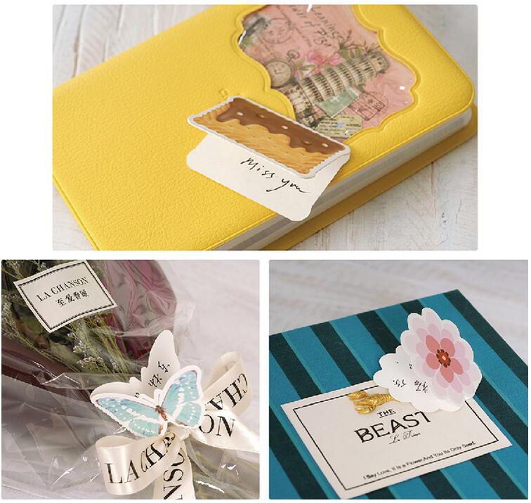 3D mini greeting cards background wall diy 16 kids birthday message cards