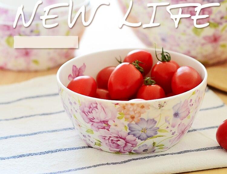 4.5 inch, fine bone china floral small rice bowl, ceramic japanese bowl, small bowl for spice, porcelain sauce container, mini