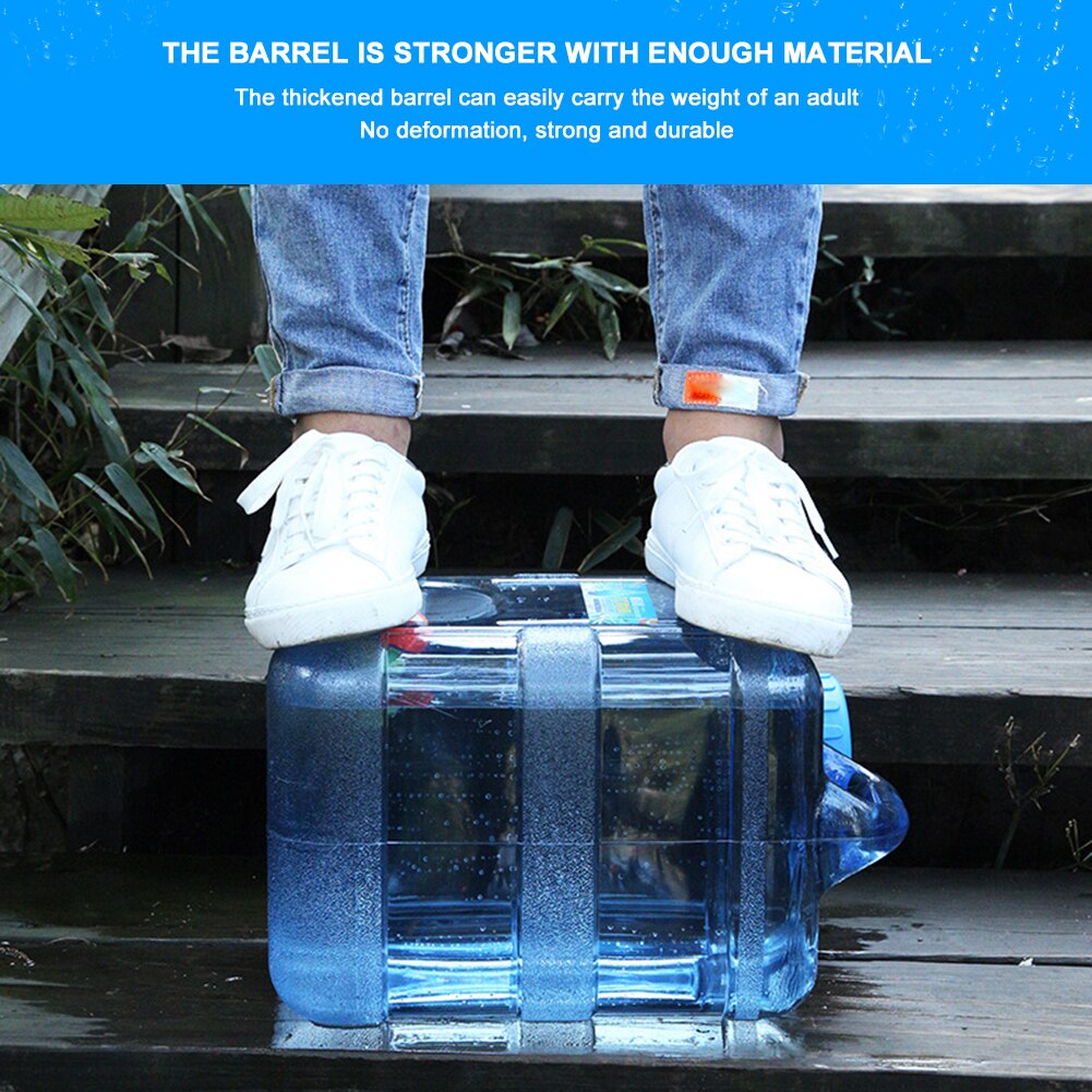Portable Outdoor Water Bucket Barrel Camping Picnic Hiking Car Driving Water Tank Container with Fauce Outdoor Equipment Tools