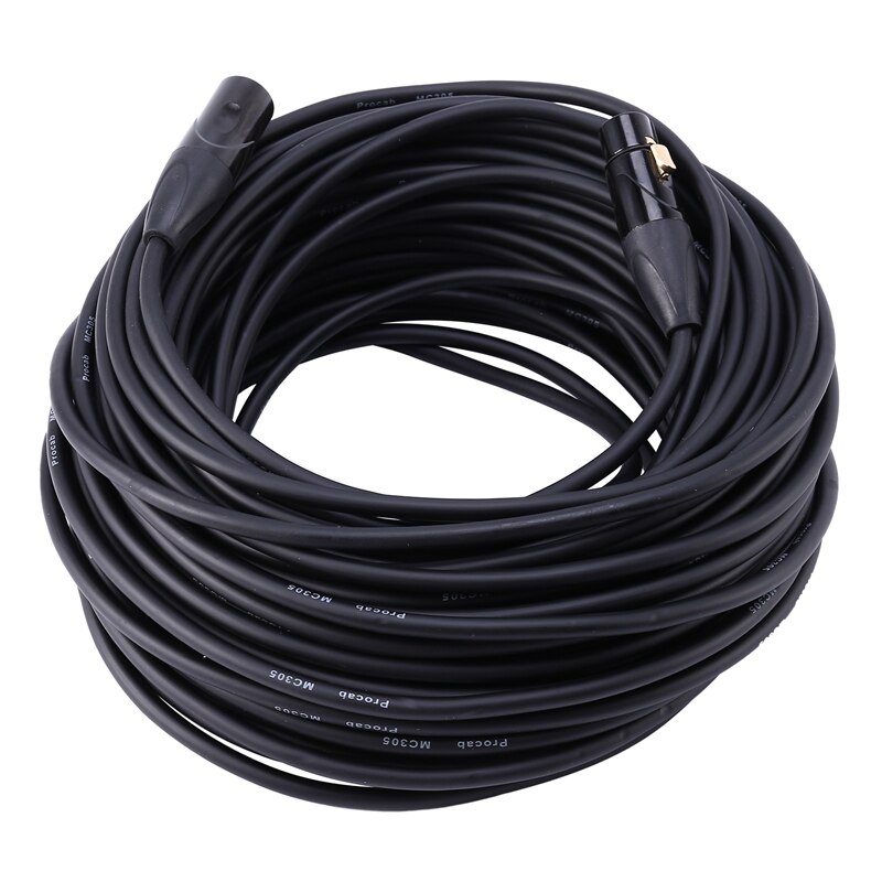 3 Pin XLR Male to Female Microphone Extension Cable o Extension Cables Cord Wire Line Black for Microphone