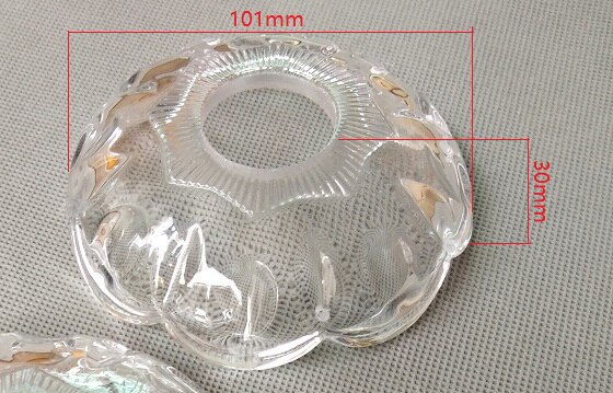 2Pcs Glass Dia100mm Crystal Lamp Flower Bowl, Bobeches, Candle Holder, Wedding Decoration, Chandelier Tray, Light Accessories