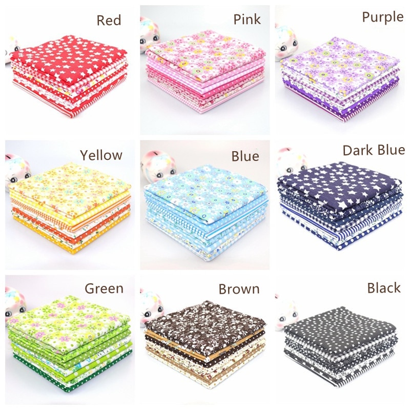 25*25Cm Or 50*50Cm Cotton Fabric Printed Cloth Sewing Quilting Fabrics For Patchwork Needlework DIY Handmade Accessories