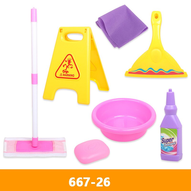 Simulazione Strumento di Pulizia impostato di Gioco bambino Giochi Di Imitazione Giocattolo per Le ragazze E ragazzo di Pulizia Simulazione vuoto più pulito per La Pulizia Igiene Giocattoli: 667-26